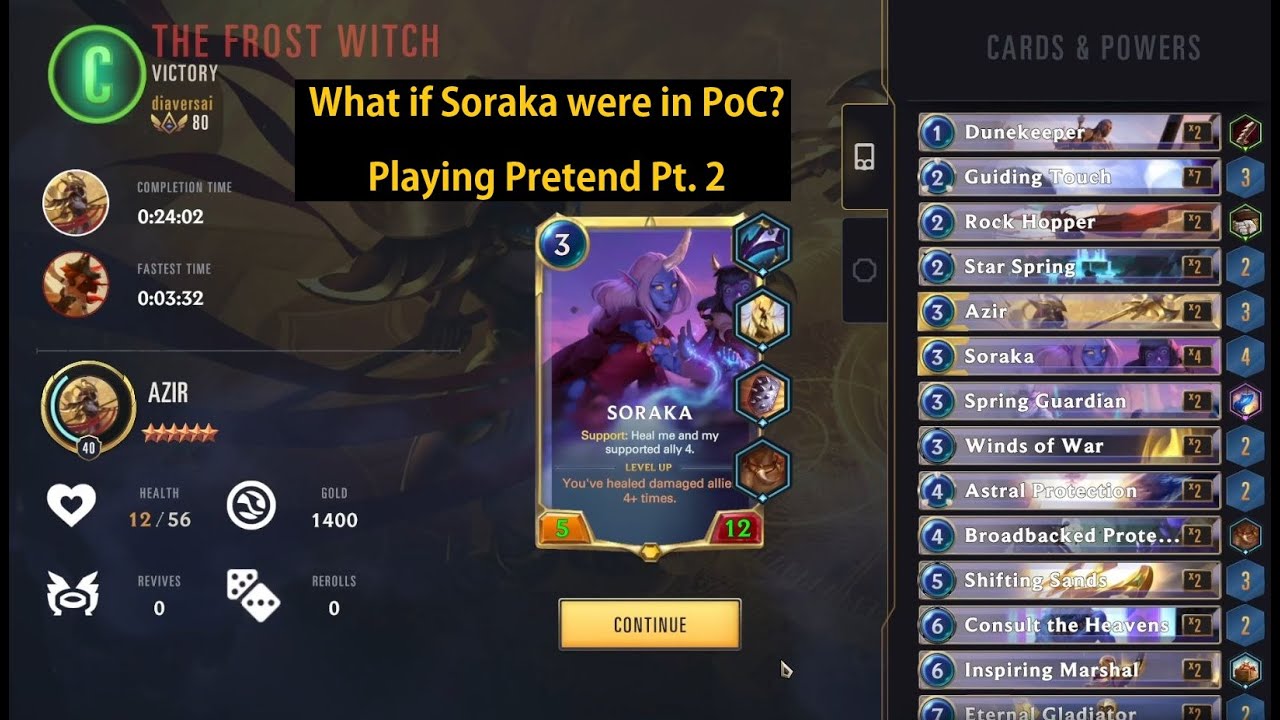 Pretending we're Soraka but then never drawing any of our pretend cards - Soraka vs Lissandra