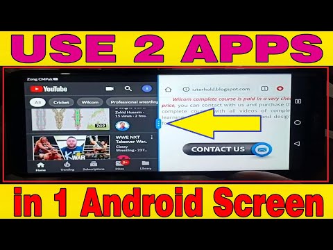 How to use 2 Apps in 1 Android Screen|Split Screen/Multi Screen in Android|English