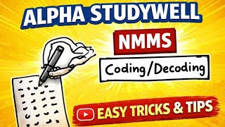 Nmms exam topic : coding decoding 
