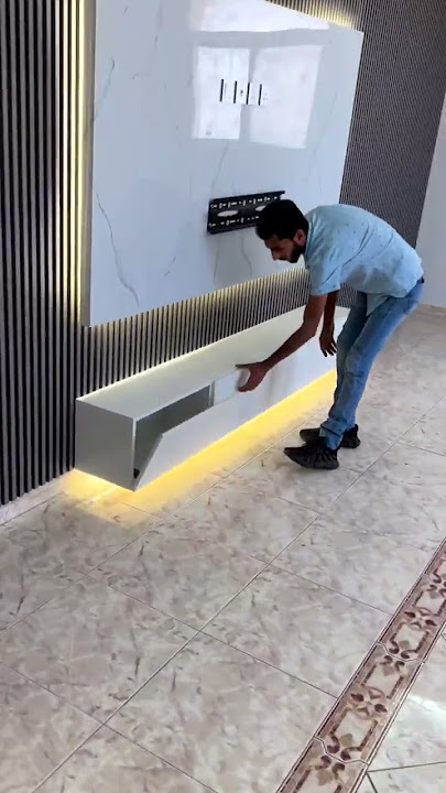 WPC lower panel and wall super heavy 💯 TV panel DM order 💯 8377857828