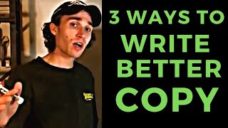 Copywriting Tutorial: 3 FREE ways to write better now