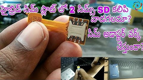 How to use sd card and 2 sim
