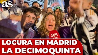 La FIESTA de CIBELES y el BERNABÉU por LA DECIMOQUINTA CHAMPIONS del REAL MADRID