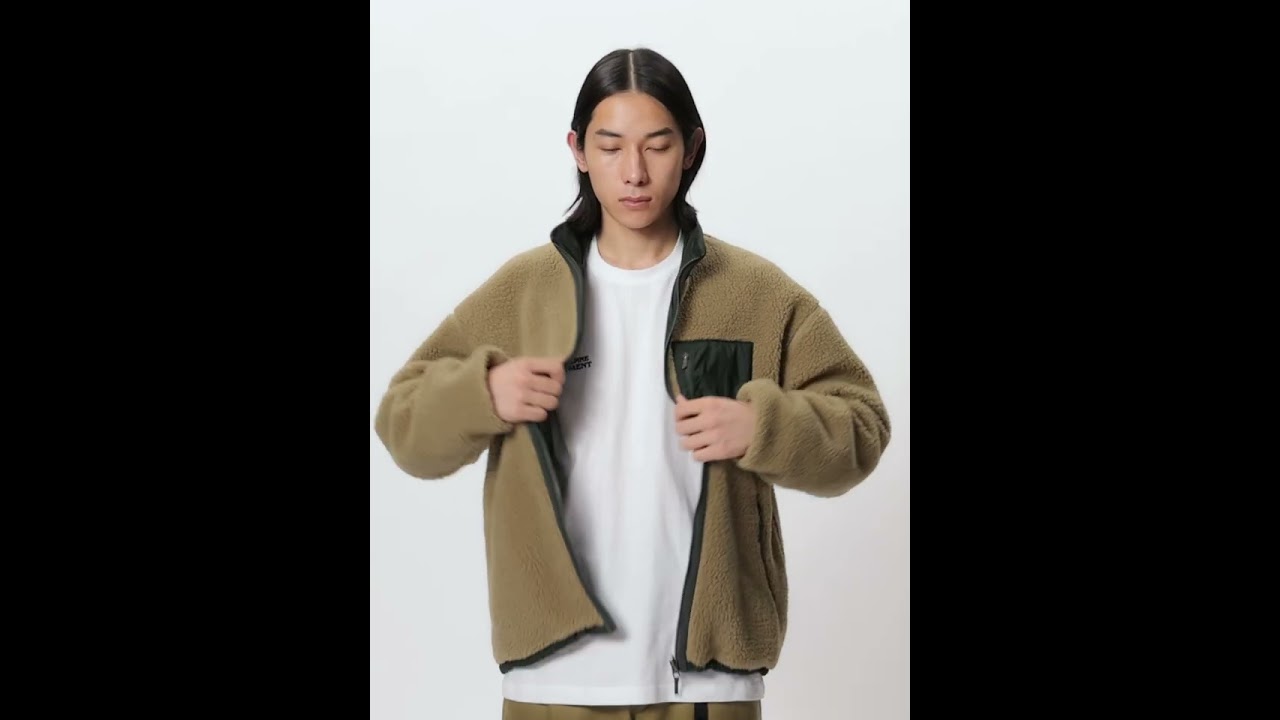 公式】リバーシブルエクストリームパイルフリースジャケット（ユニ