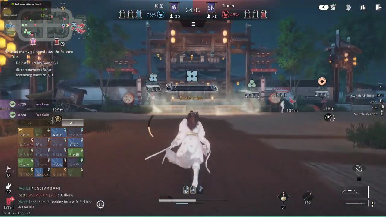 T6 Sword Morph Nameless FUN 1 Slash 1 Kill(vs Sinner) | Where Winds Meet - Guild Wars