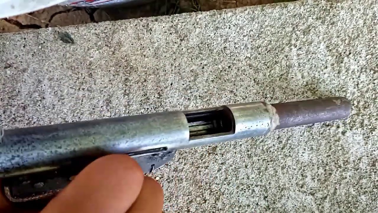 Pistola hechiza calibre 22 tipo ruger - YouTube