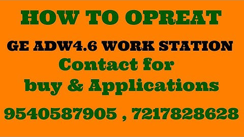 ADW 4.6 WORK STATION POST-PROCESSING