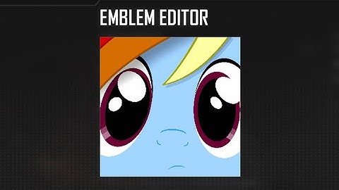 Black ops 2 Rainbow Dash emblem tutorial