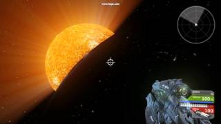 Learning UDK 1 - made a pretty sun and earth.