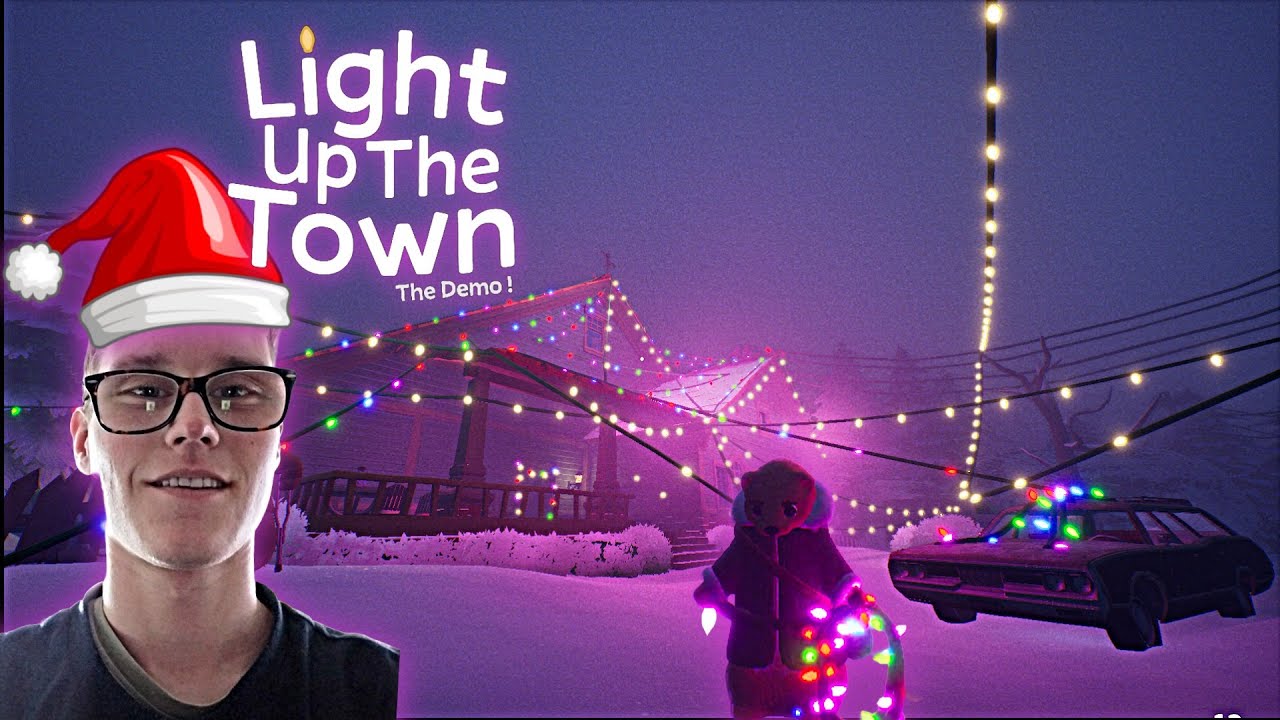 DECORANDO CASAS CON LUCES DE NAVIDAD, SALE MAL... (Light up the town, demo)