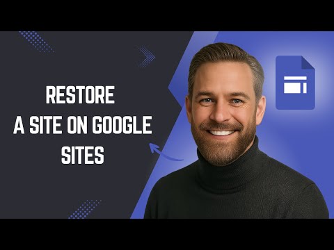 Googleサイトでサイトを素早く簡単に復元する方法 - 初心者向けGoogleサイトチュートリアル