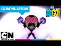 Top 5 FIGHTS Compilation! 🪓⚔️ (Raven goes BRUTAL) |Teen Titans Go | Cartoon Network UK