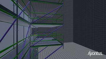 1080p pan test 3D Scaffold created using Avontus Designer