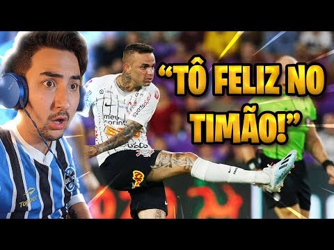 GREMISTA REAGINDO AO LUAN FAZENDO 2 GOLAÇOS NO CORINTHIANS! LUAN JOGANDO MUITO!
