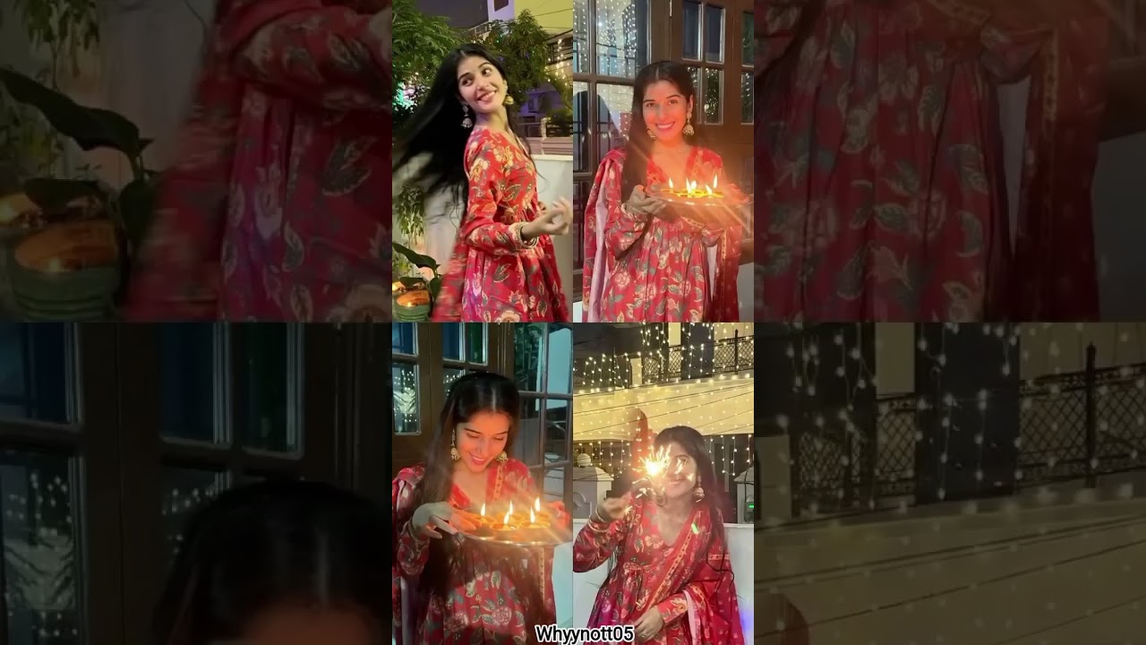 Diwali poses and layout ideas for girls  
