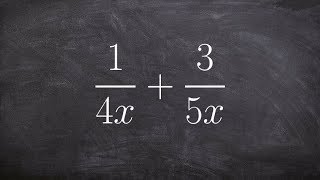 Reviewing student answers to show how to add two rational expressions by finding the LCM