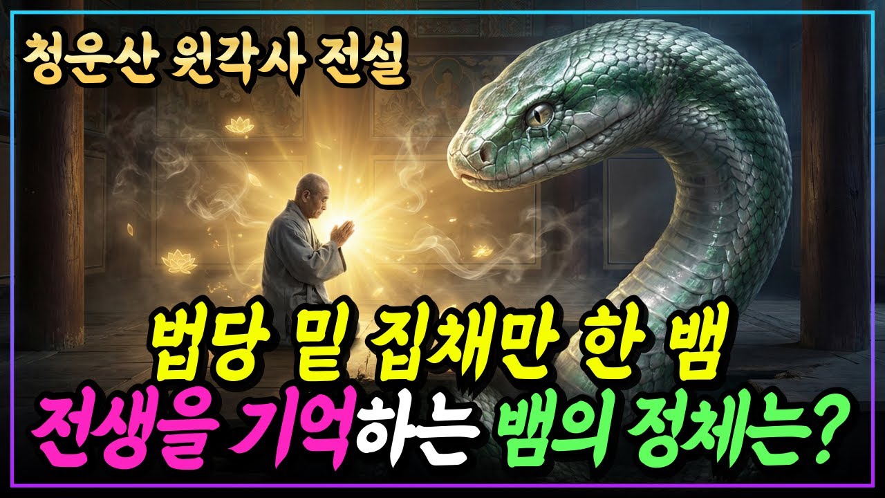 [불교이야기] 법당 밑 구렁이가 눈물 흘린 이유, 스님을 보자 고개를 끄덕였다ㅣ청운산 원각사 전설ㅣ자면서 듣는 불교이야기ㅣ불교소설
