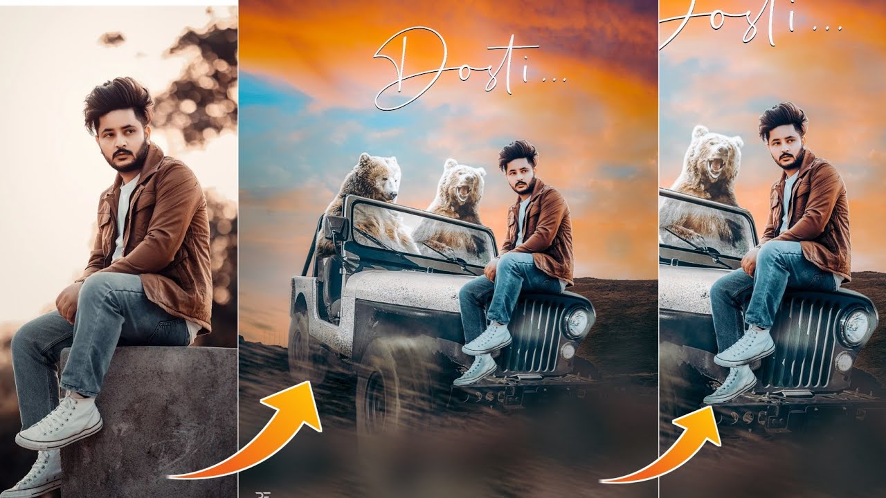 Picsart Dosti Photo Editing | Picsart photo editing | New photo editing