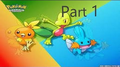 Pokemon Emerald - Part 1 Our Journey Begins!
