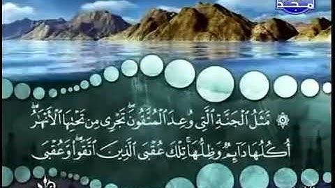 13) القرآن الكريم سورة الرعد مرتل ترتيل الشيخ محمد صديق المنشاوى