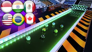 MARBLE RACE - TREADMILL RUN WITH COUNTRY BALLS - Fubeca