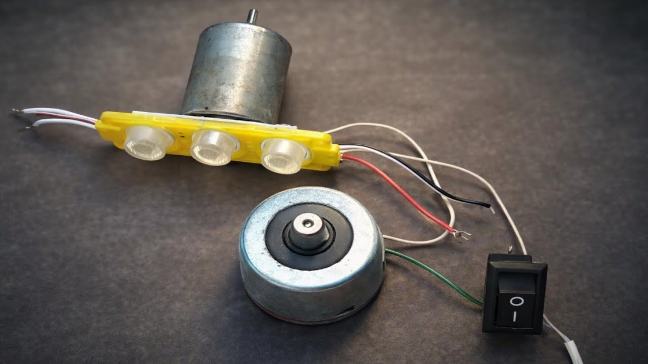 Simple Electronic Motor Project | DIY Mini Electric Setup at Home