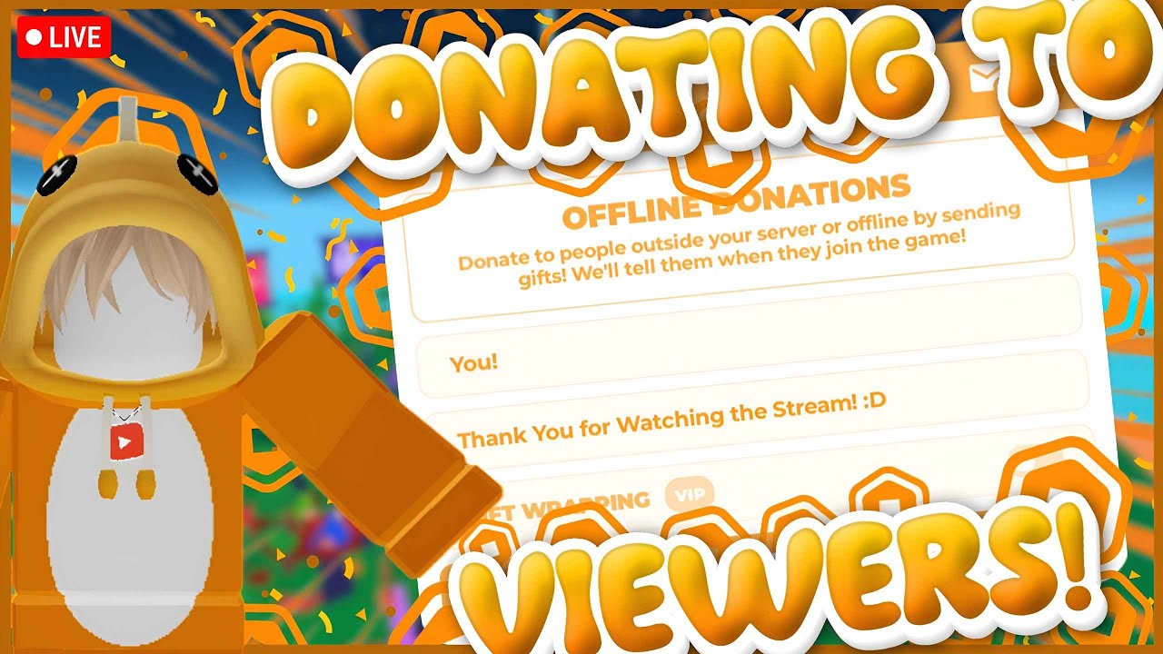 LIVE DONATING ROBUX ON PLS DONATE! - YouTube