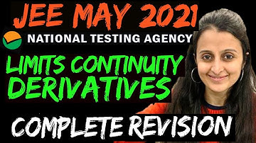 JEE MAINS 2022/ 2023  LIMITS CONTINUITY DERIVATIVES | COMPLETE REVISION| NTA + PYQ