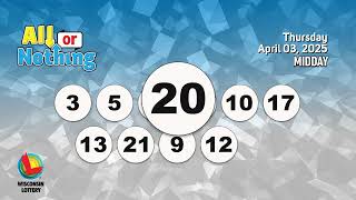 Wisconsin Lottery Midday Draw 04/03/2025
