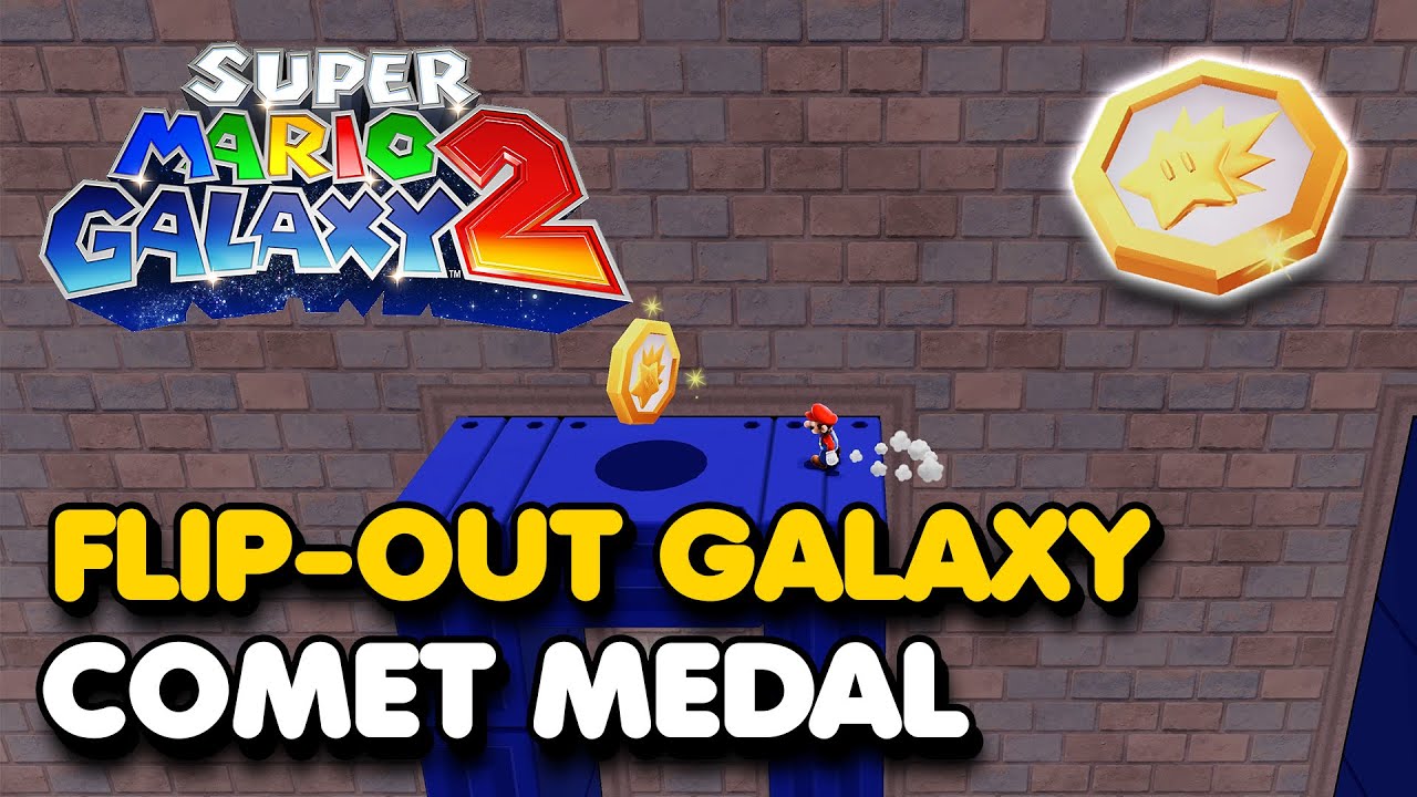 Super Mario Galaxy 2 Flip Out Galaxy Comet Medal Location Youtube 