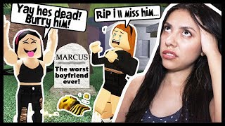 My Best Friend Had A Funeral For Her Dead Boyfriend - Roblox Roleplay