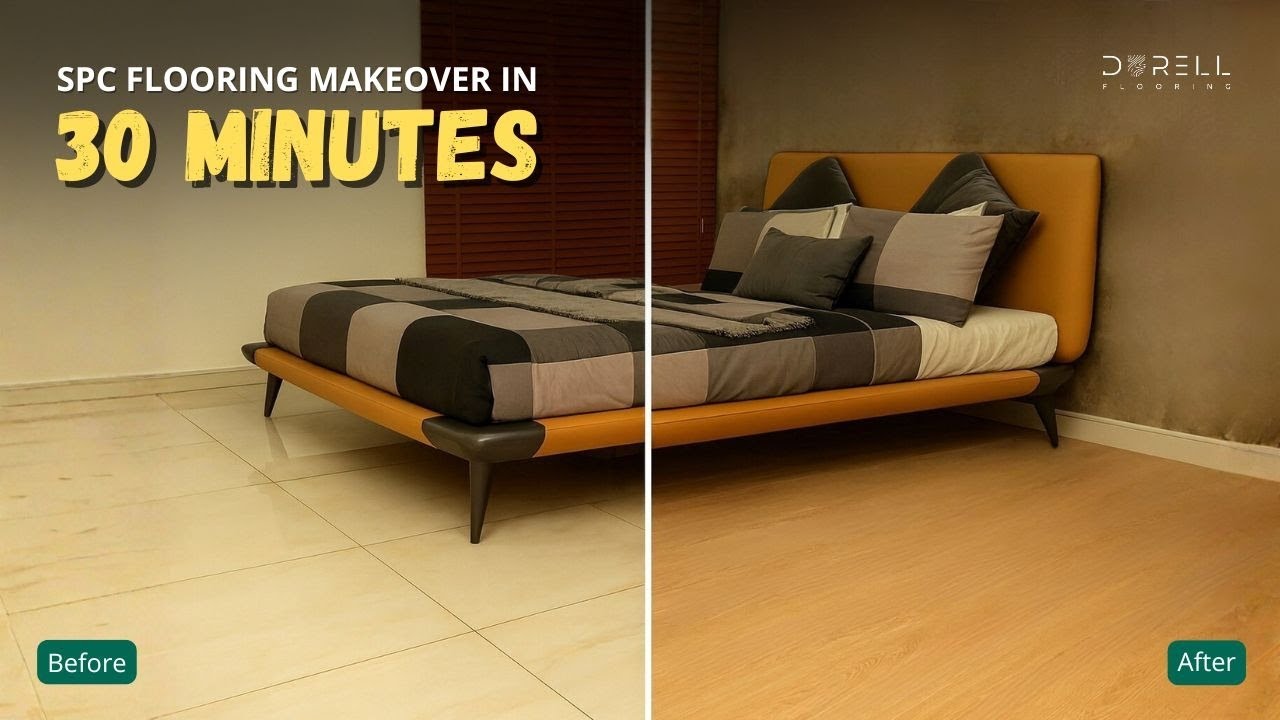 SPC Flooring Time Lapse | Waterproof, Dust-Free Installation | Durell