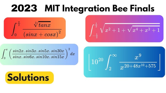 a quick antiderivative problem from the MIT integration bee finals (2022) 