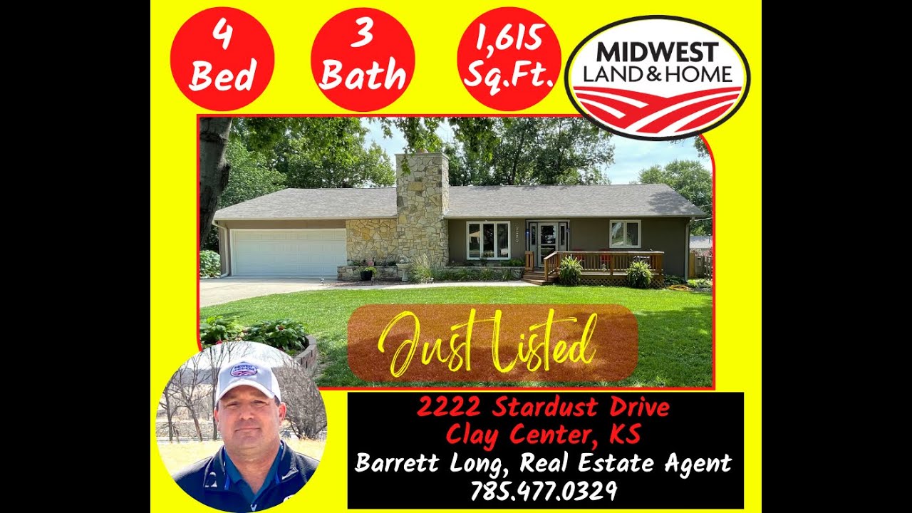 2222 Stardust Drive Clay Center, KS YouTube