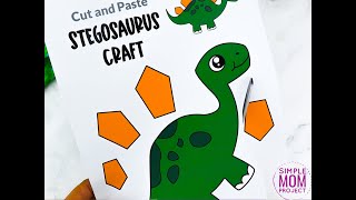 Free Printable Stegosaurus Craft Template