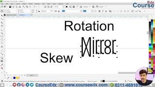 2a CorelDRAW Freehand Pick Tool & Free Transform Tool in Pashto | Complete Tutorial