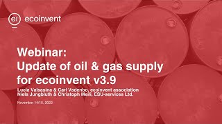 Update of oil & gas supply for ecoinvent v3.9 - 15.11.2022