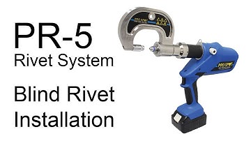 Blind Rivet Installation with the PR-5 Rivet Gun