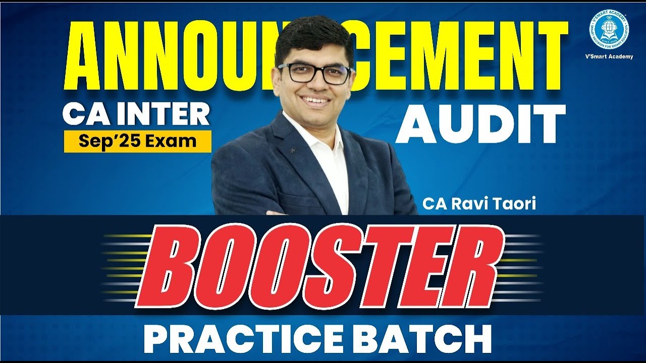 CA Inter Audit Booster Practice Batch | By CA Ravi Taori | Game Changer ...