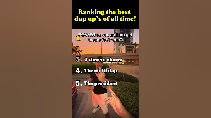 Ranking the best dap ups of all time 🫢