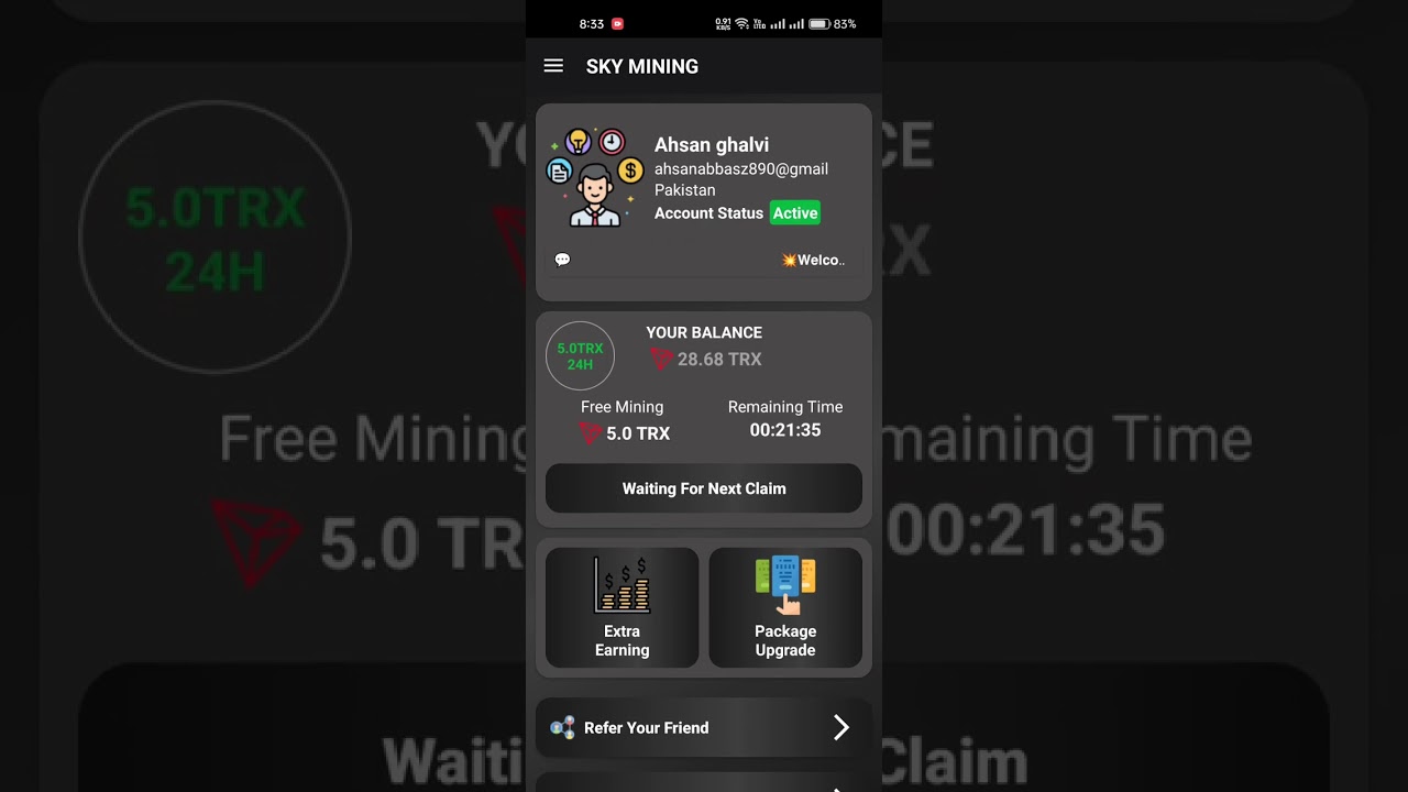 sky mining app withdrawal r 
