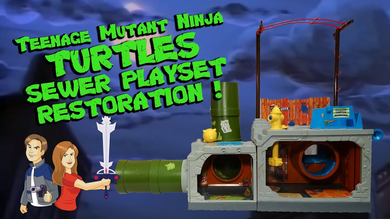 Teenage Mutant Ninja Turtles TMNT SEWER PLAYSET Bed Communcation Wire Original 2 