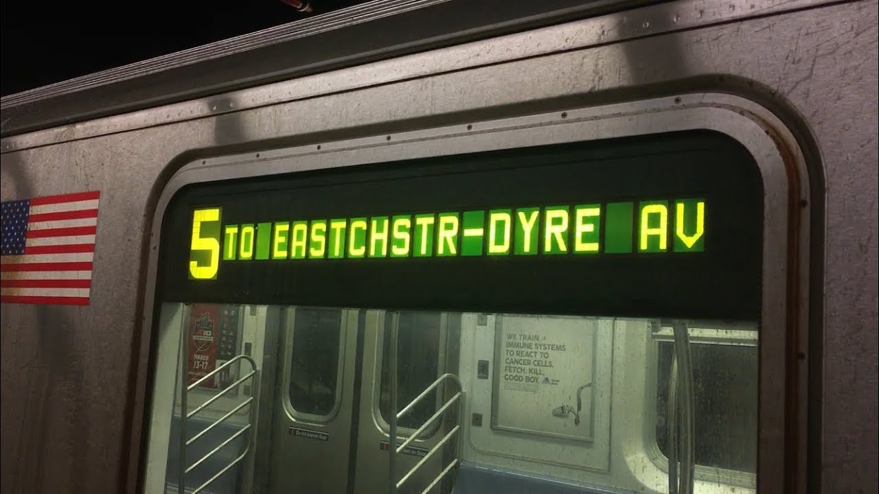 IRT Subway: Eastchester bound R142A (5) Local Train Ride from 149th Street to Dyre Avenue