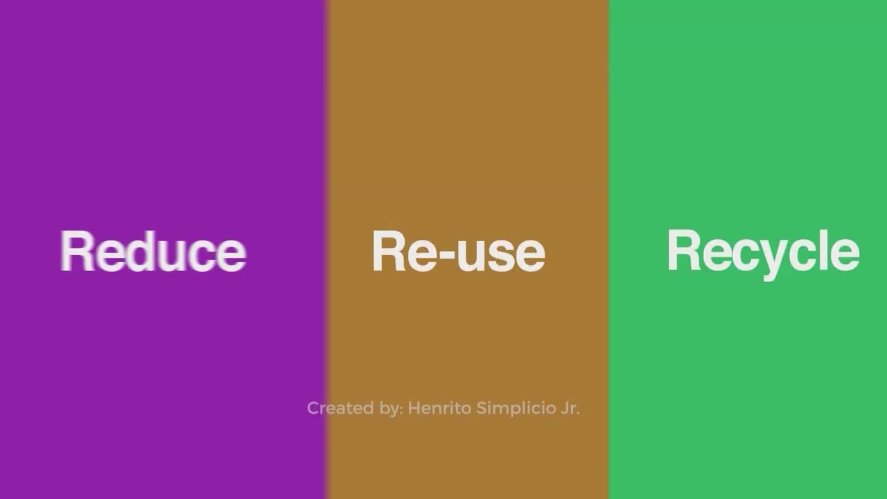 Reduce, Reuse, Recycle | Motion Graphics video