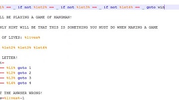 Batch Tutorial: How to Improve your Batch Hangman