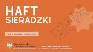 7 haft regionalny współcześnie: haft sieradzki