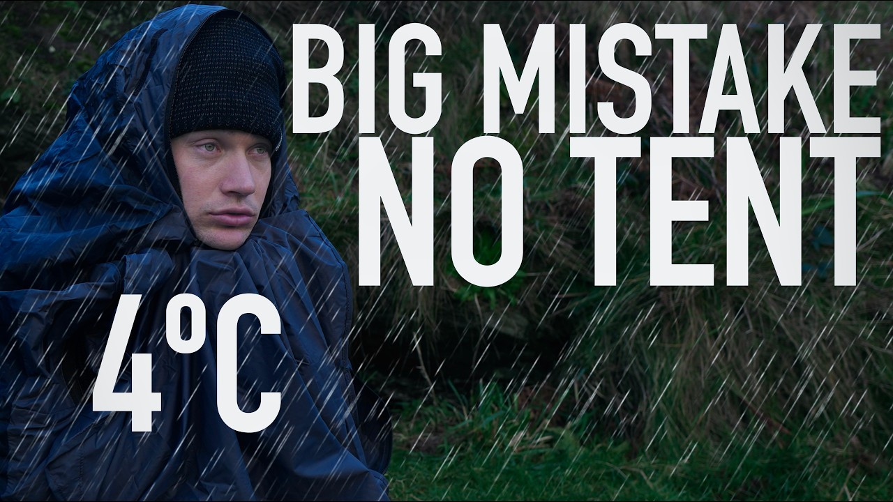 14 часов под проливным дождем — первый опыт сна в бивакере.