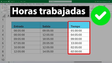 Cómo calcular las horas TRABAJADAS teniendo la hora de entrada y salida en Excel 👍