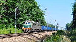 ET41-186 Trójkąt z węglarkami opuszcza Brzesko.