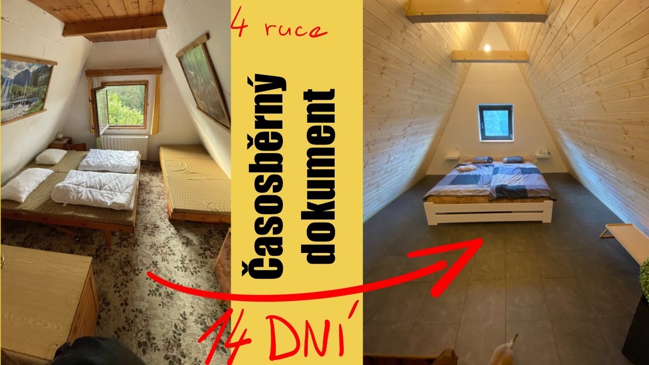 Zázrak nebo pracovitost? Přestavba ložnice na chatě!